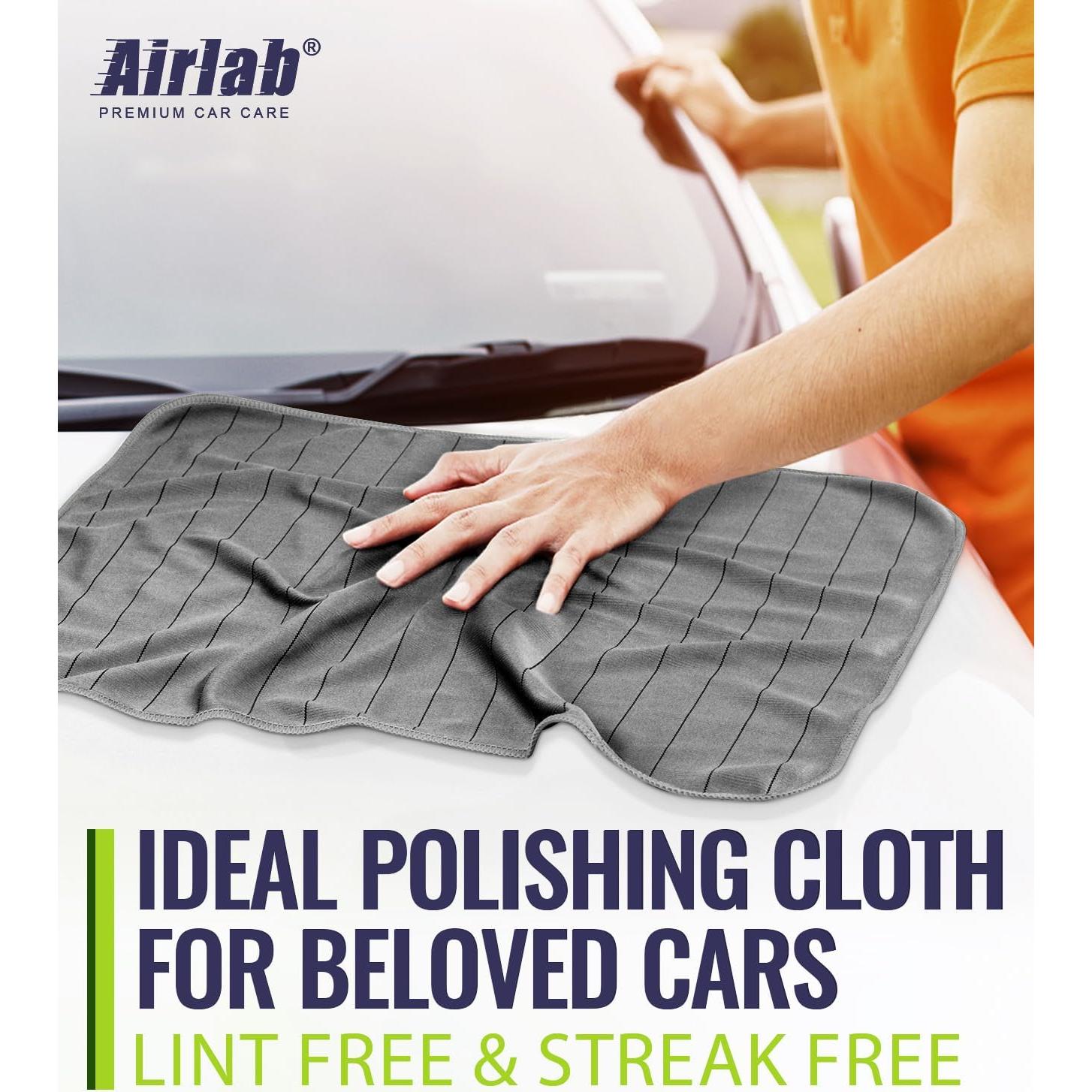 Toallas de Microfibra Airlab 50.8x40.6cm Paquete de 4 Gris