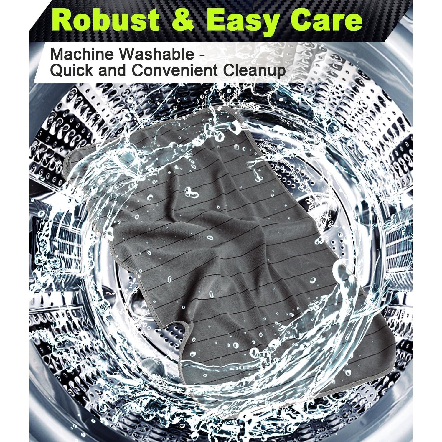 Toallas de Microfibra Airlab 50.8x40.6cm Paquete de 4 Gris