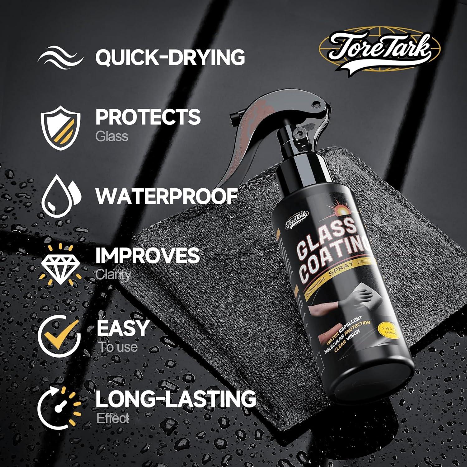 Spray Recubrimiento Vidrio Cerámico Toretark 100ml Repelente Lluvia