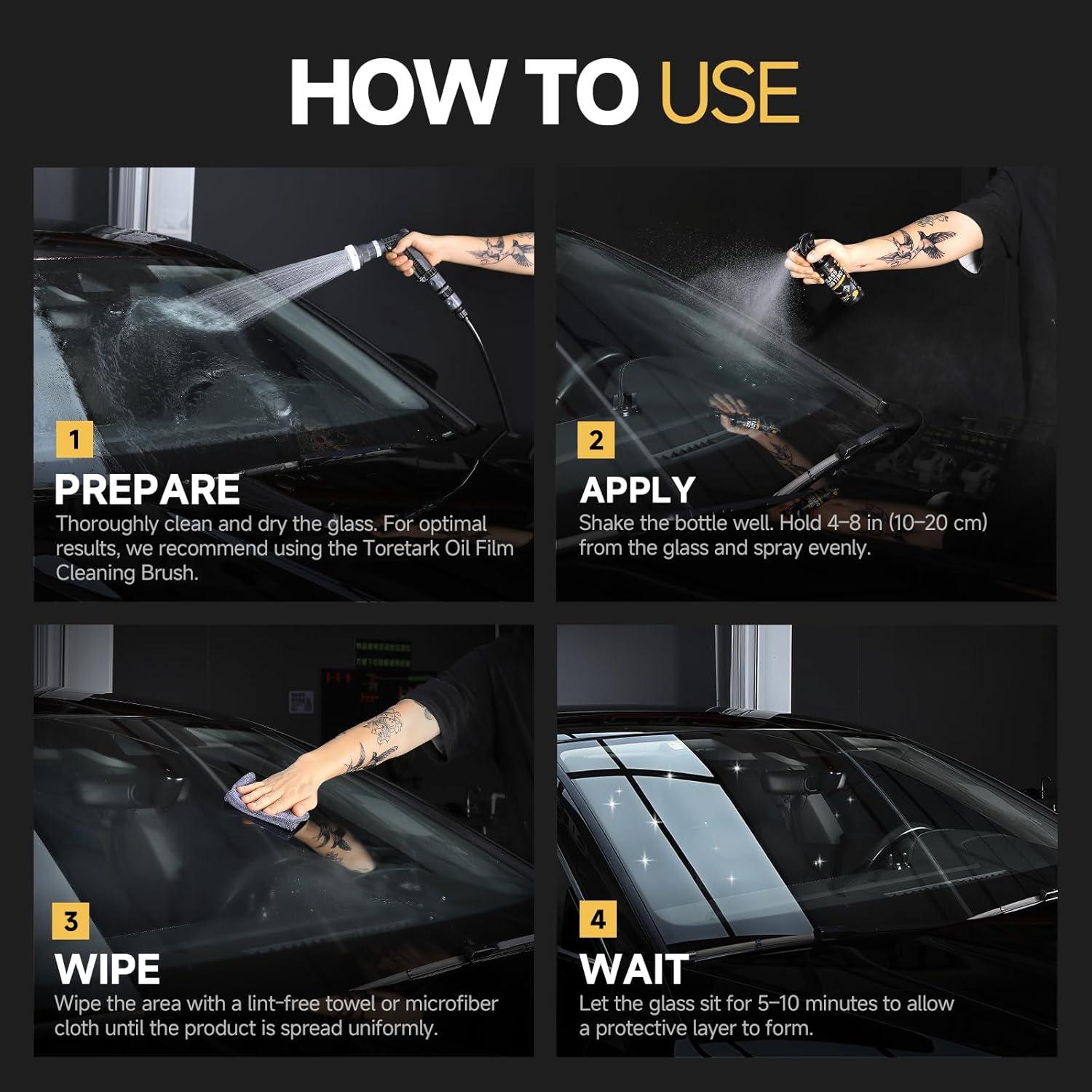 Spray Recubrimiento Vidrio Cerámico Toretark 100ml Repelente Lluvia