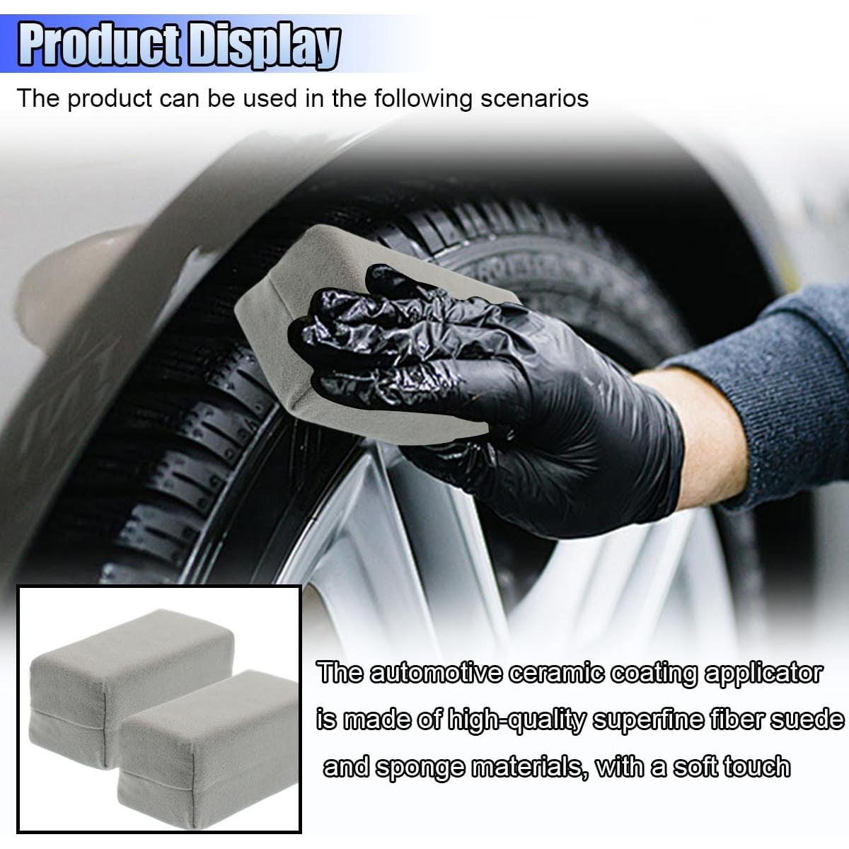 Almohadilla Aplicadora de Microfibra UHANBUT 2PCS 8x4 cm