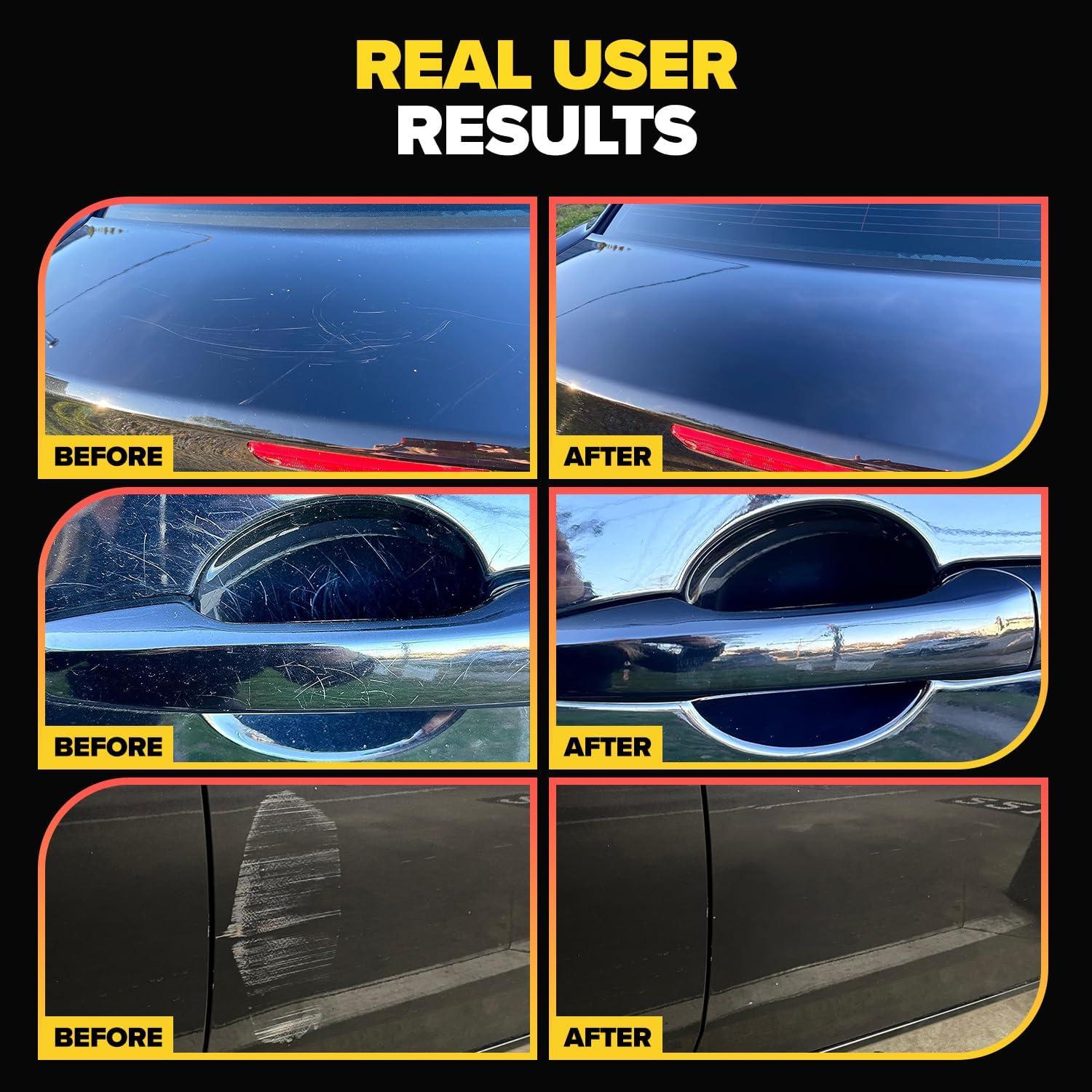 Kit de Detallado de Autos Carfidant - Removedor de Rayones y Restaurador de Plásticos