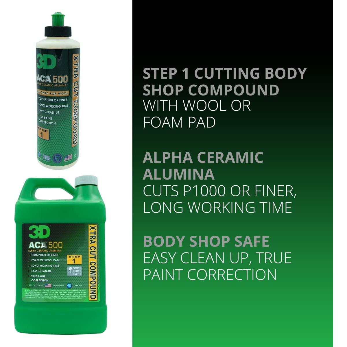 Compuesto de Corte 3D ACA 500 - 227 g para Corrección de Pintura