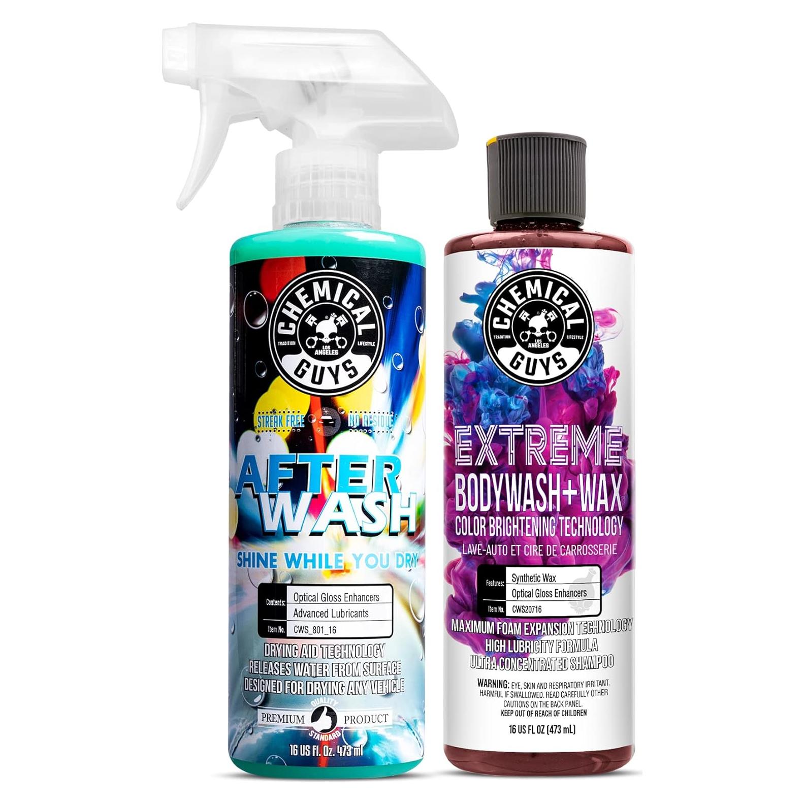 Jabón de Lavado Espumoso Chemical Guys 16 oz + After Wash 16 oz