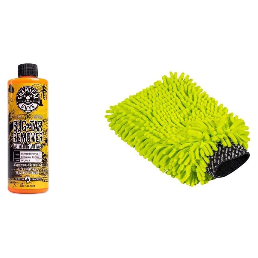 Paquete Lavado de Autos Chemical Guys 16 oz + Mitón Chenille