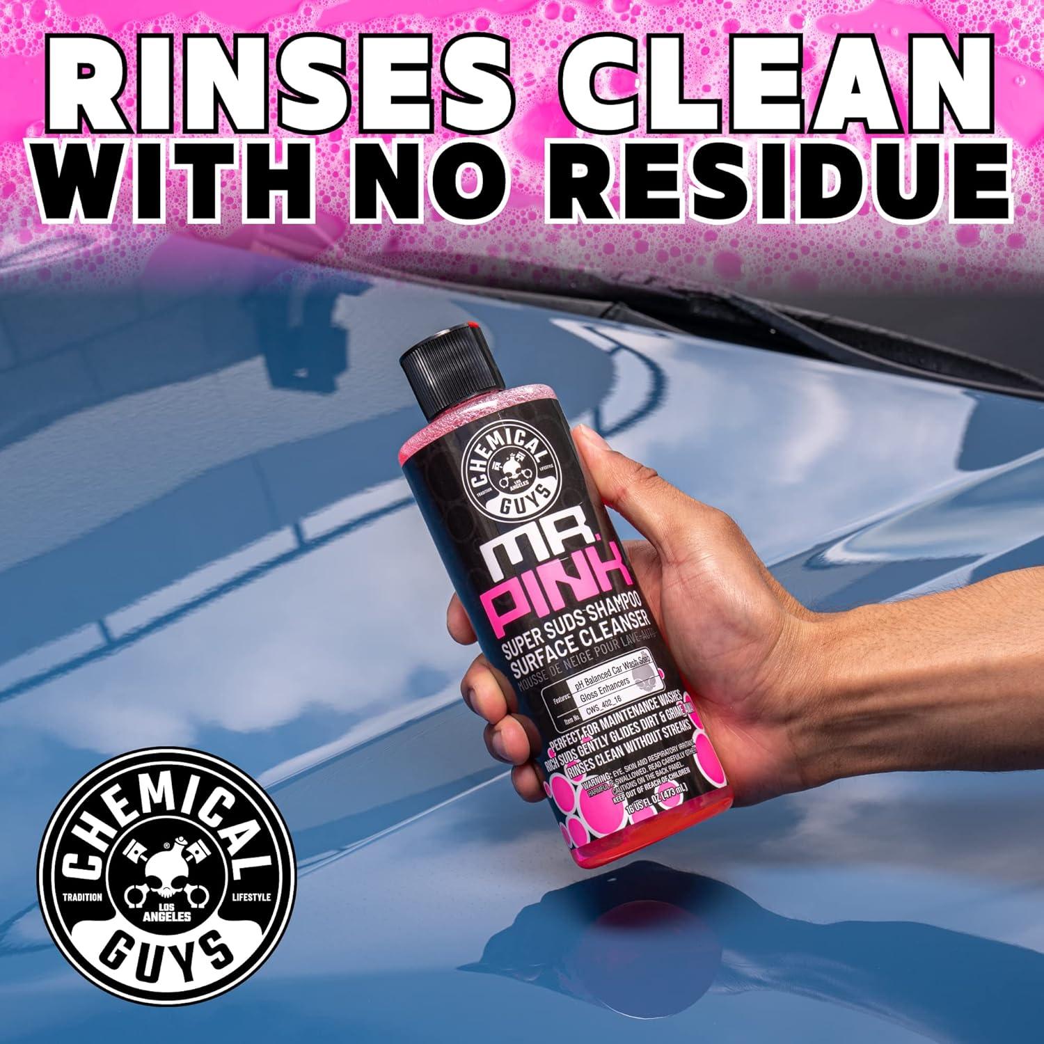 Paquete Lavado Espumoso Chemical Guys Mr. Pink 64 oz + After Wash 16 oz
