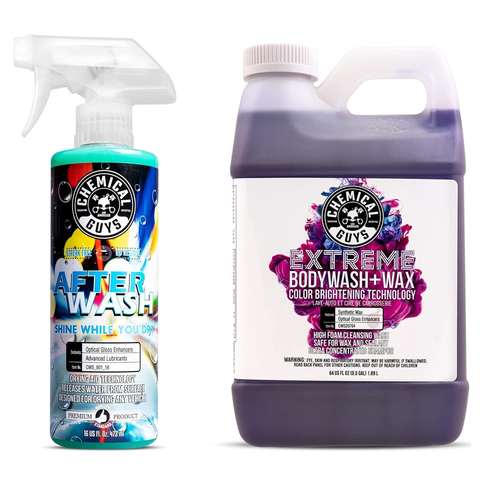 Jabón Espumoso para Lavado de Autos Chemical Guys 1.89L + After Wash 0.47L