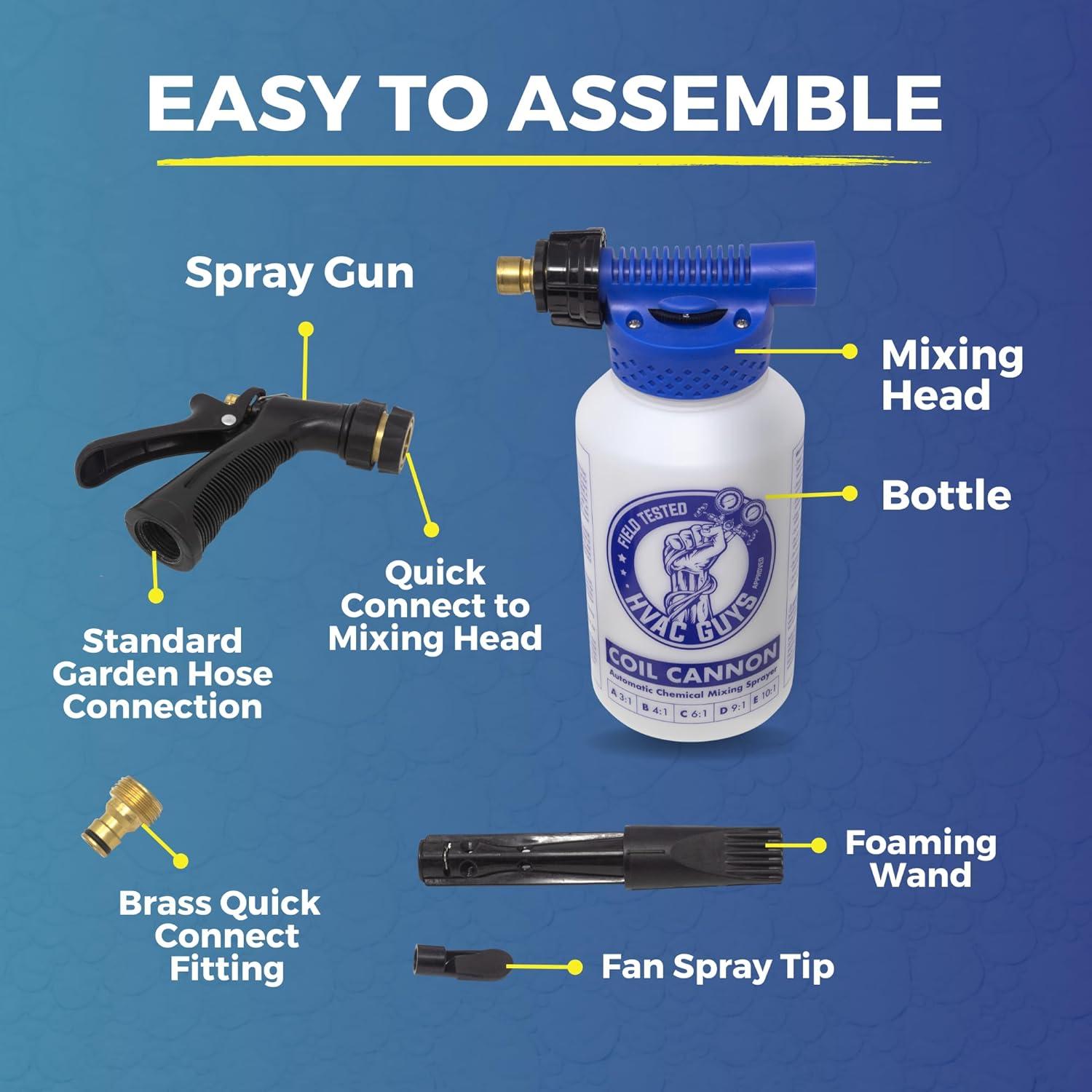 Rociador Automático de Limpiador de Bobinas HVAC 1.89L