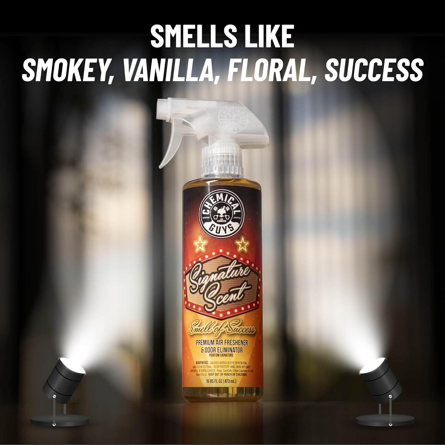 Ambientador y Eliminador de Olores Chemical Guys 473 ml con 3 Colgantes