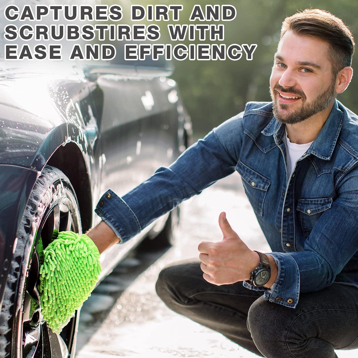 Riakrum 12 Mitones de Microfibra para Lavado de Autos 25.9x19.1cm