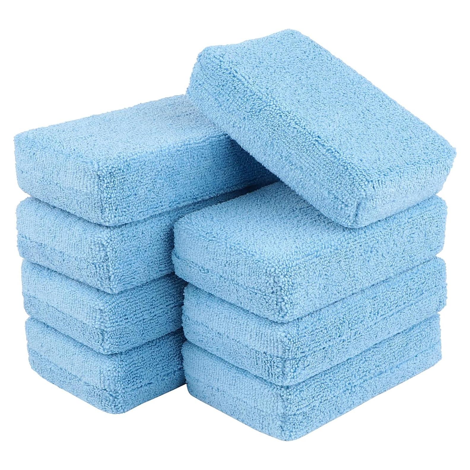 Almohadillas de Aplicación de Microfibra AIDEA 8 Piezas Azul