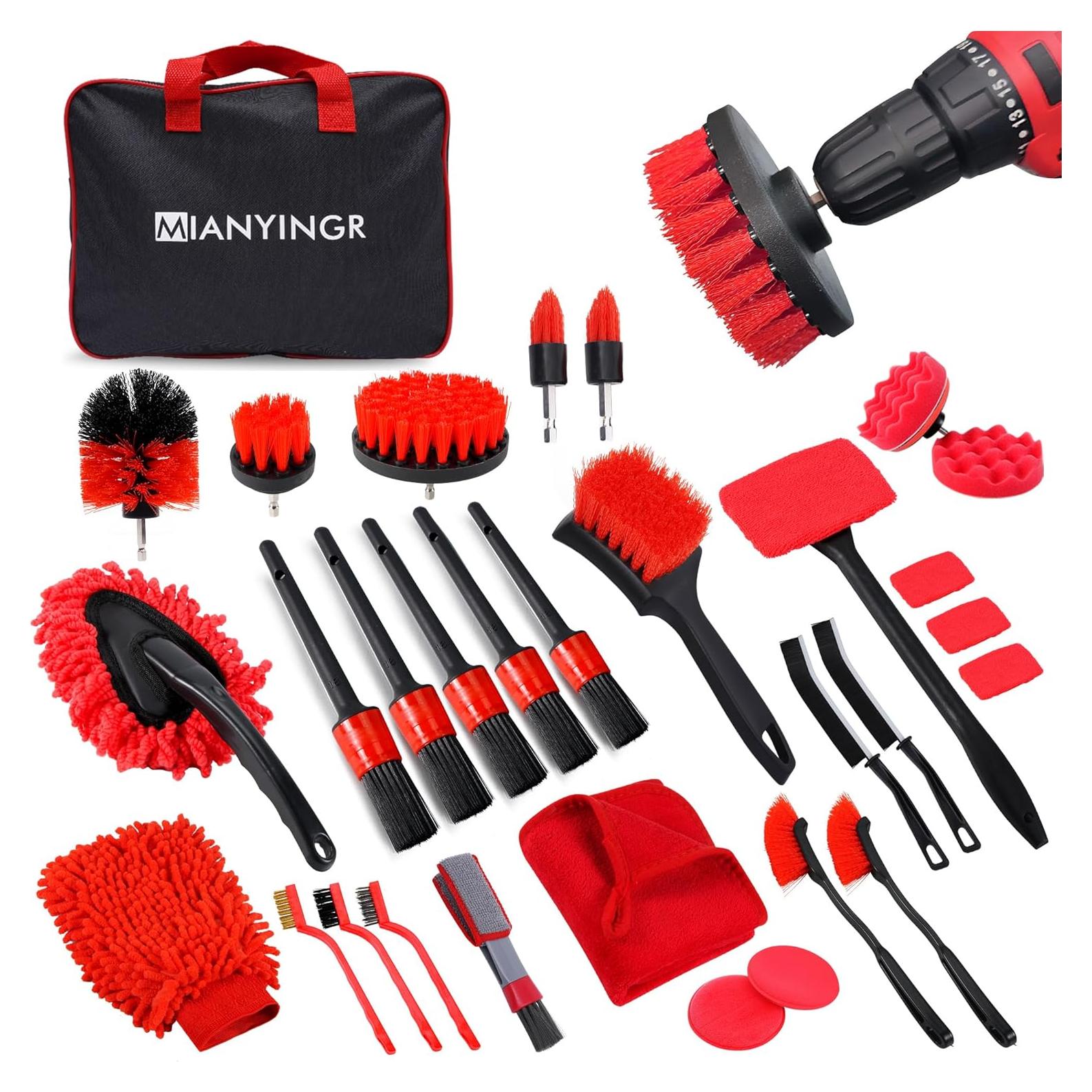 Kit de Detalle de Coche MIANYINGR 32 Piezas con Bolsa Portátil