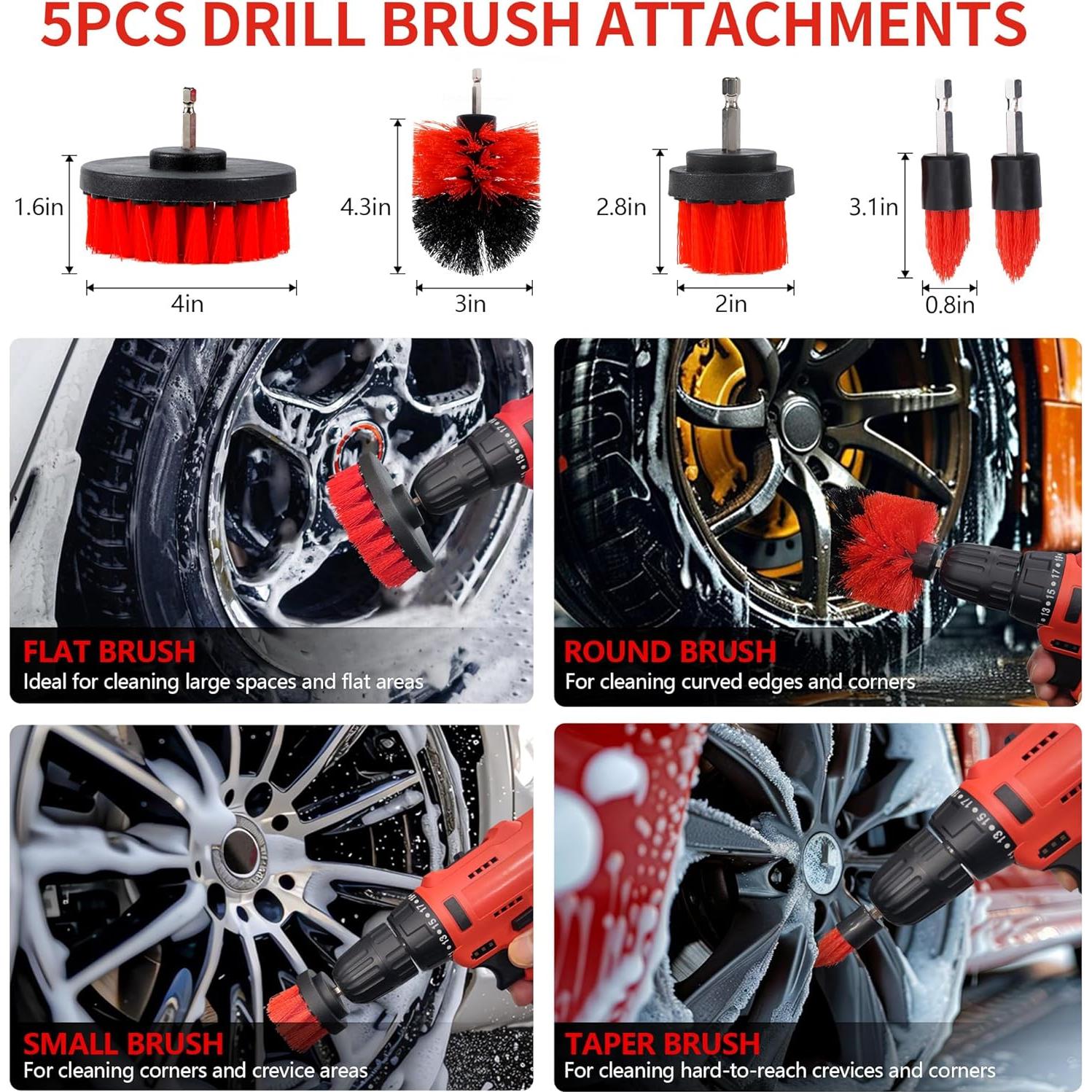 Kit de Detalle de Coche MIANYINGR 32 Piezas con Bolsa Portátil