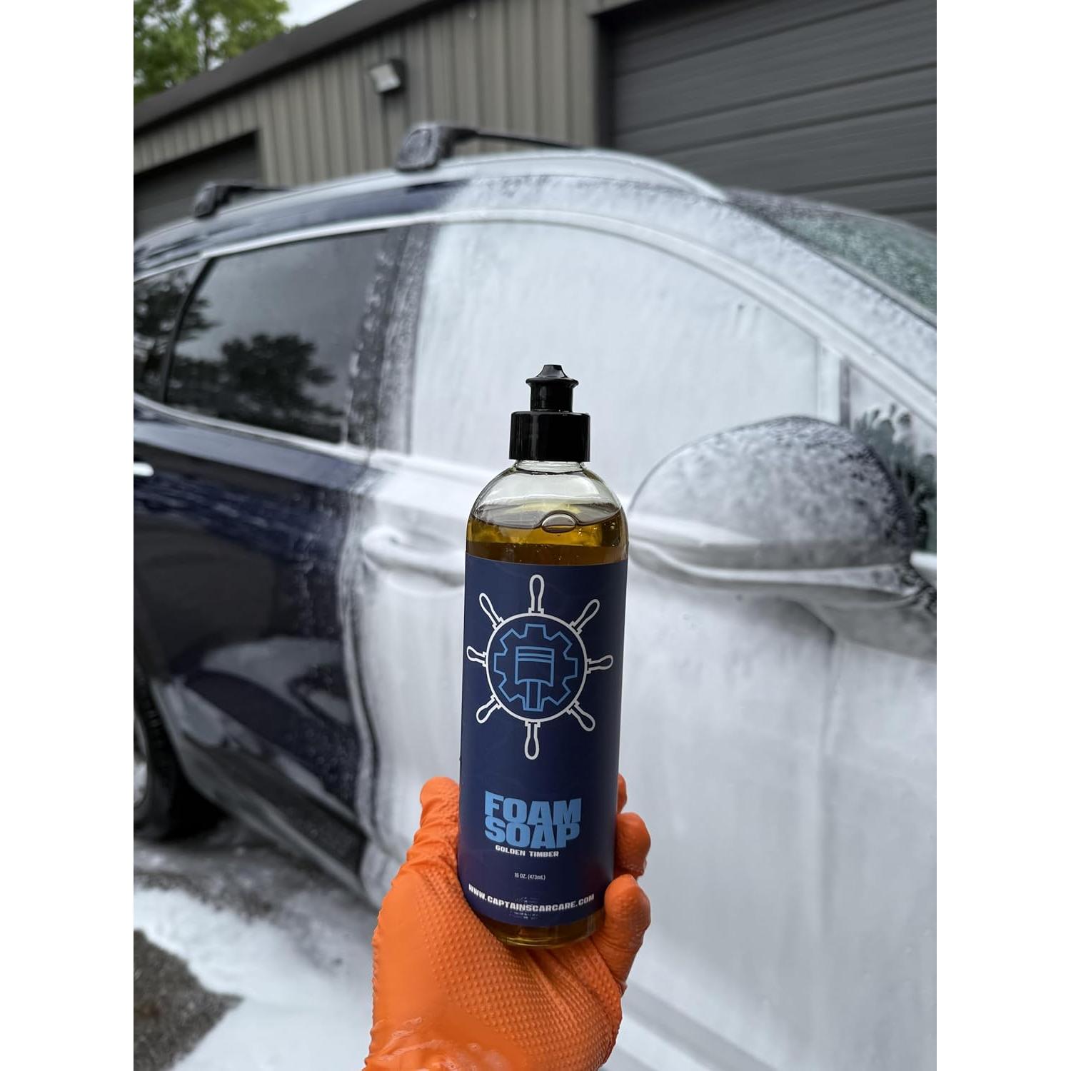 Kit de limpieza exterior Captain's Car Care - Jabón, Limpiador y Spray cerámico