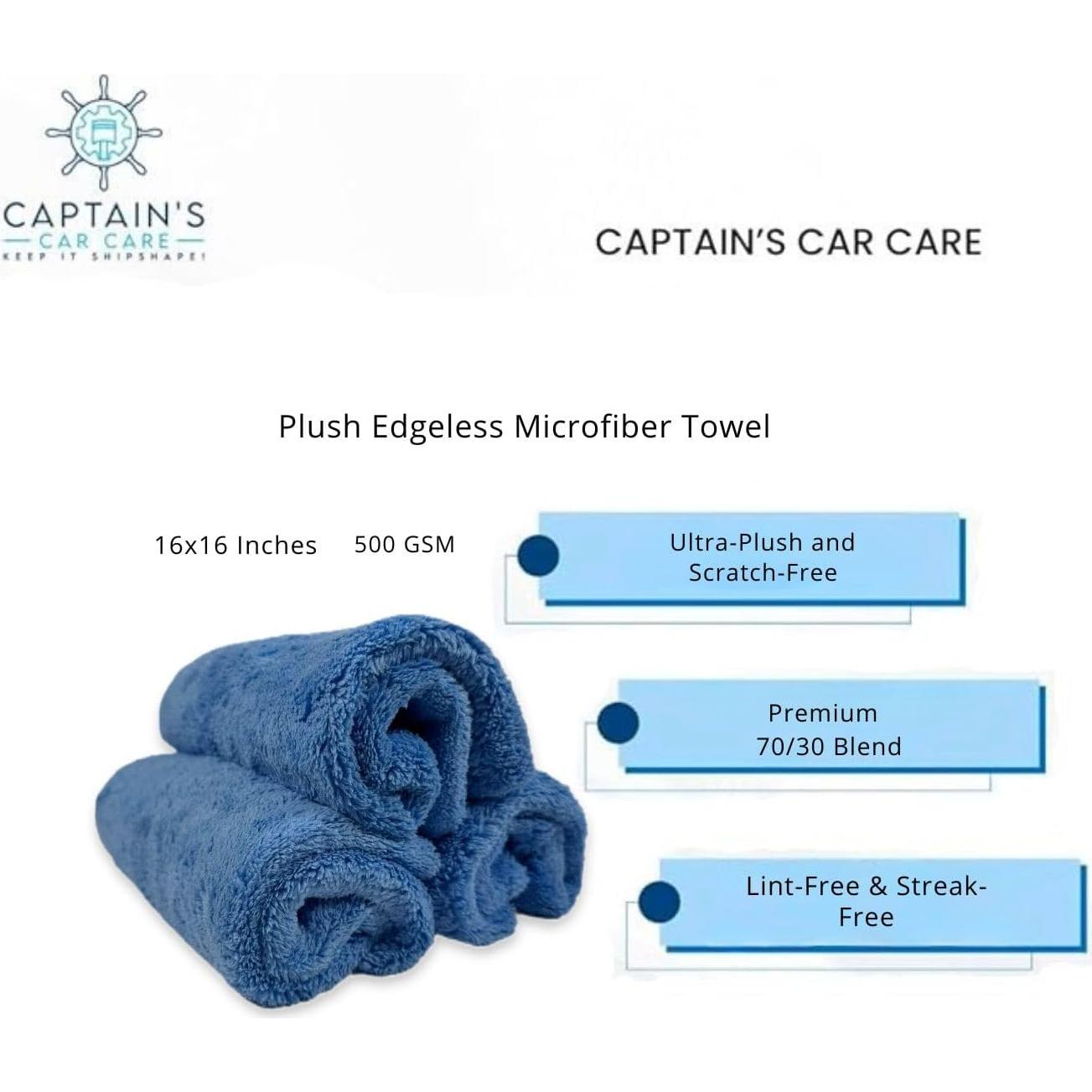 Kit de limpieza exterior Captain's Car Care - Jabón, Limpiador y Spray cerámico