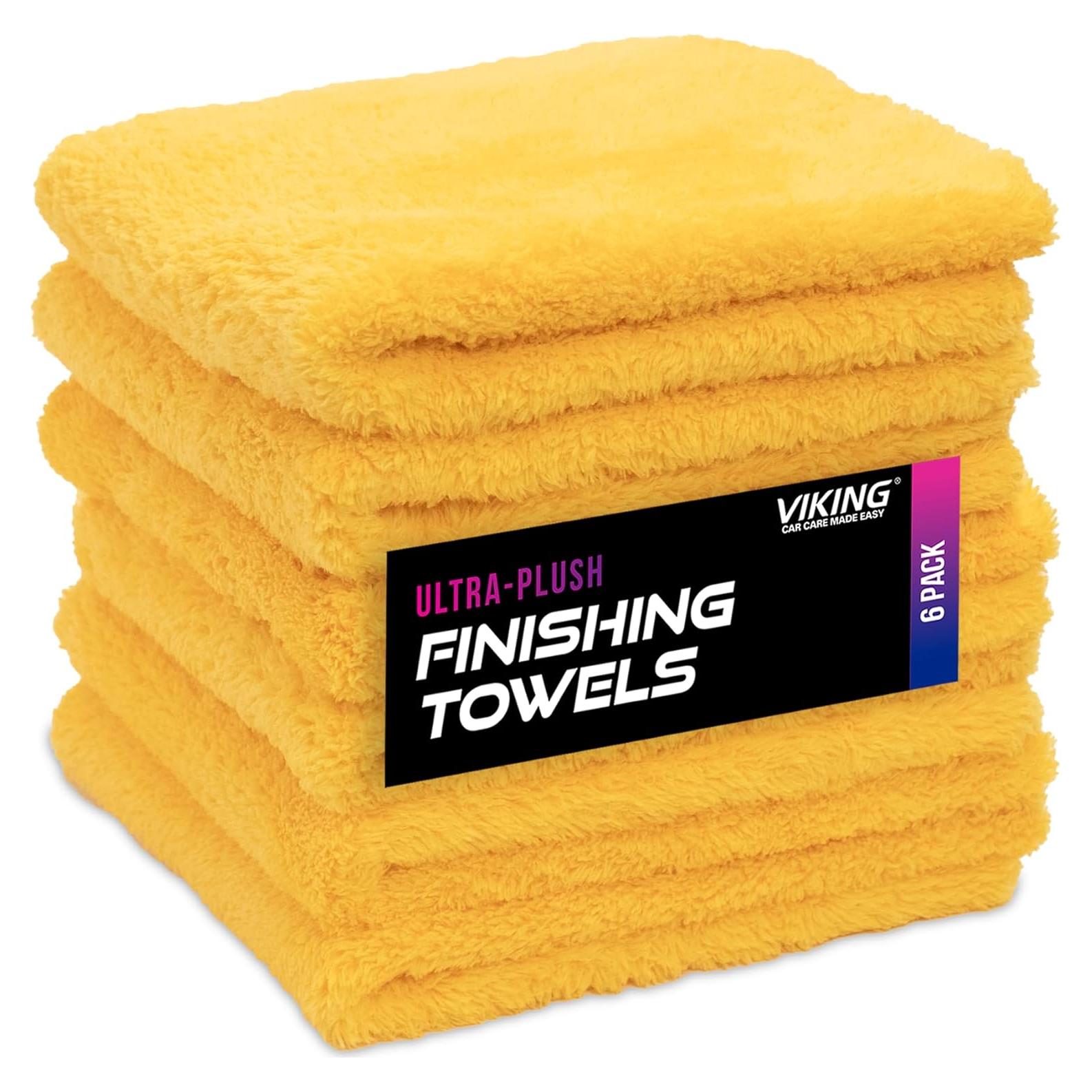 Paño de Microfibra VIKING para Limpieza de Autos, 6 Piezas 40x40 cm