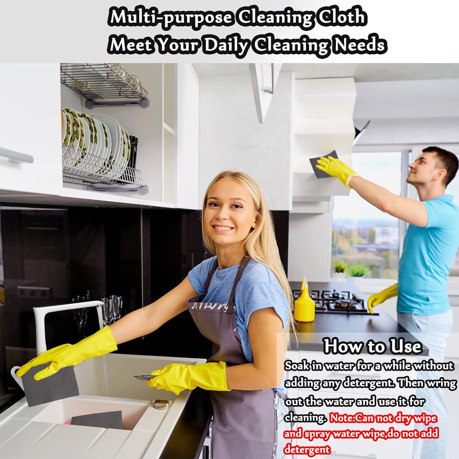 Paño de Limpieza Mágico XANGNIER 8 Pcs Microfibra Gris 30x30cm