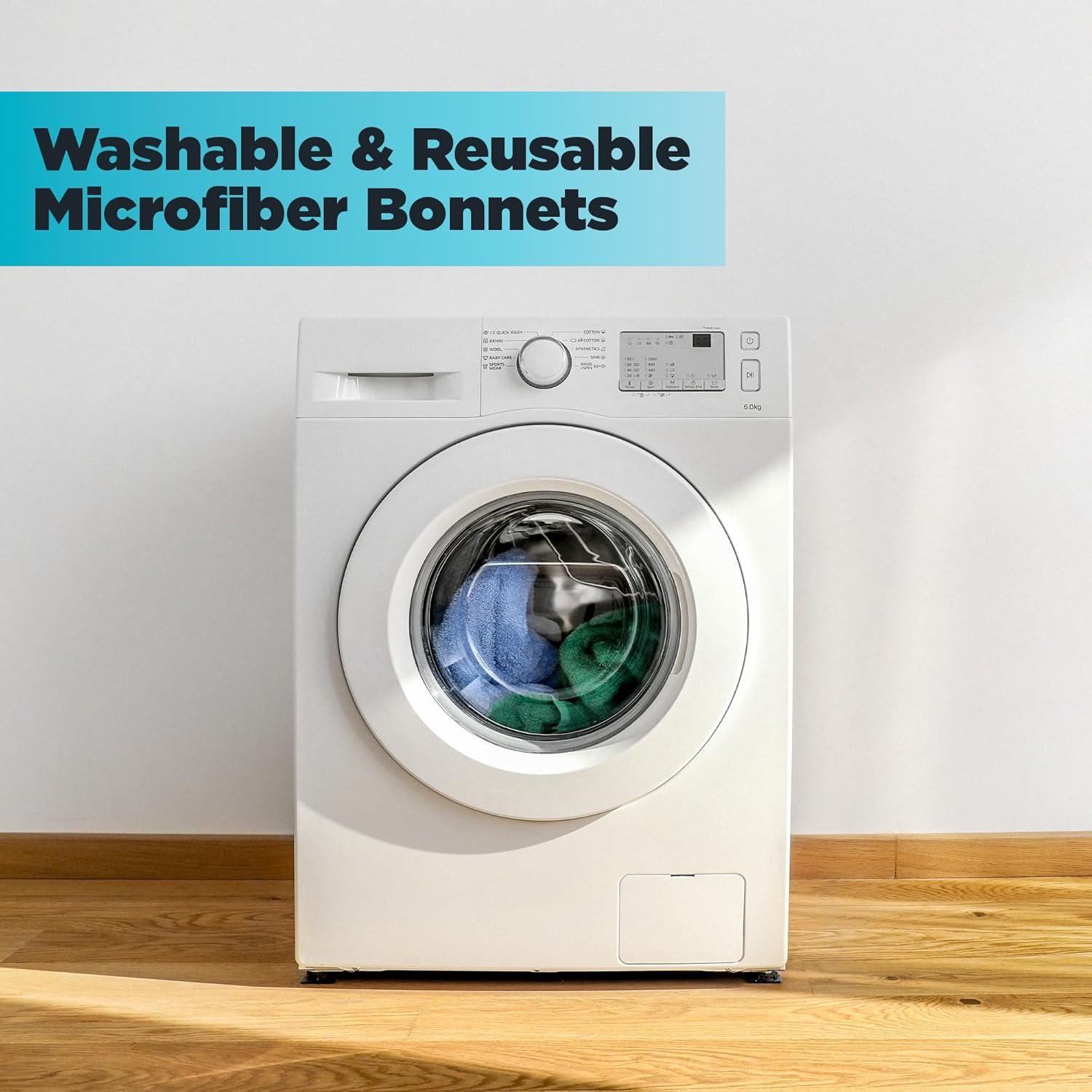 Bonetes de Microfibra Elástica Invisible Glass 95183 - Paquete de 3