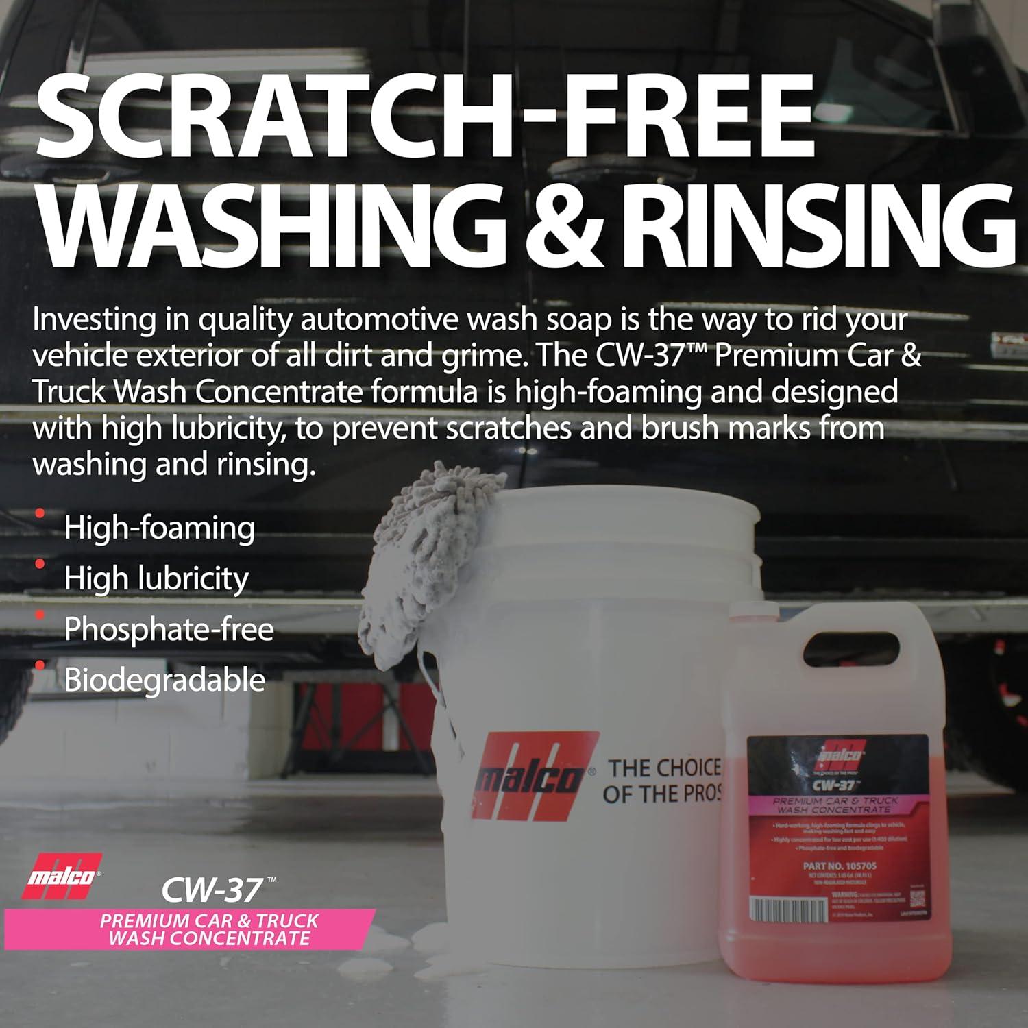 Jabón Concentrado para Lavado de Autos Malco CW-37 1 Galón