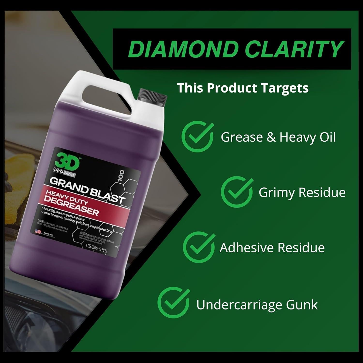 Desengrasante 3D Grand Blast - Limpiador Biodegradable 3.78L