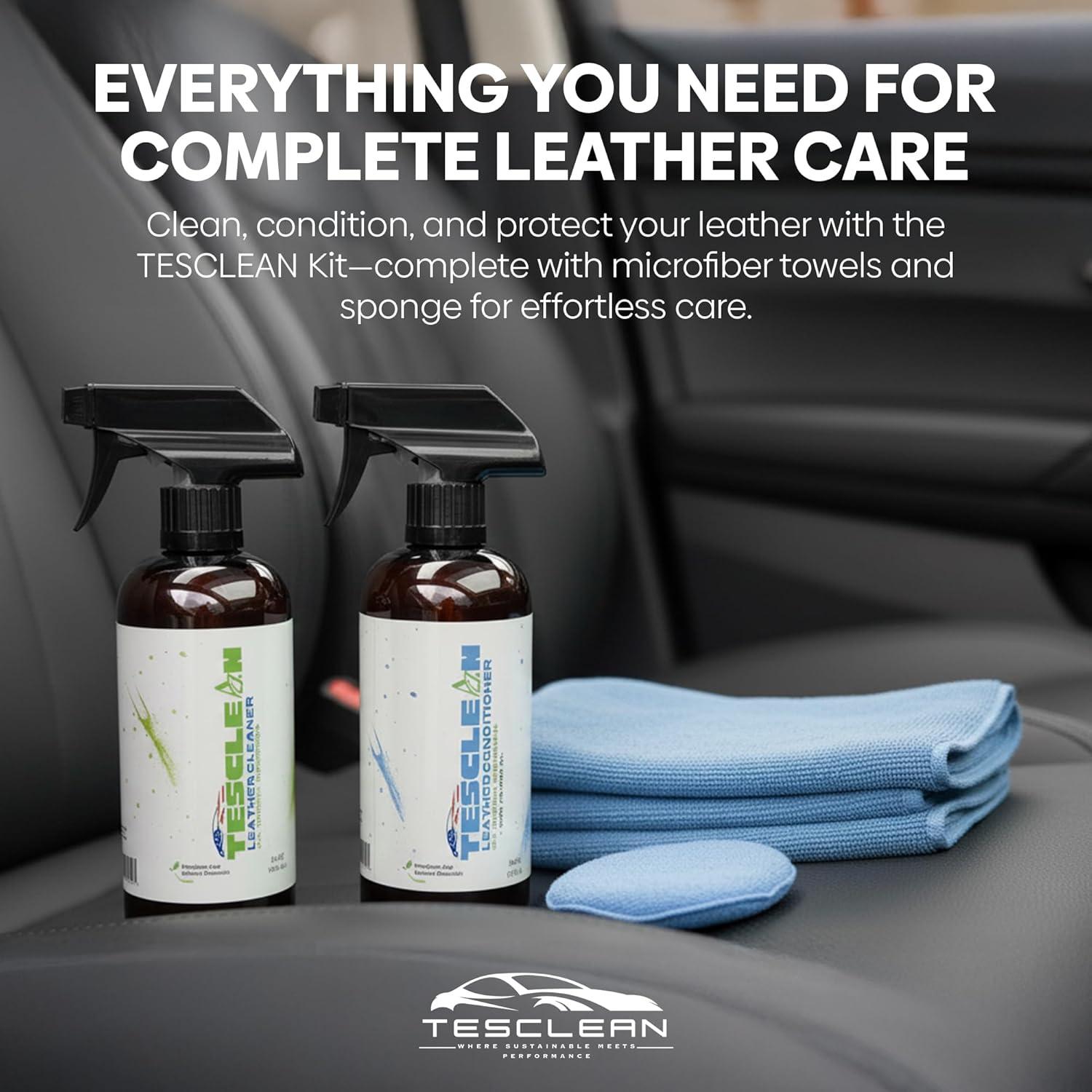 Limpiador y Acondicionador de Cuero Tesclean 1.2kg para Autos