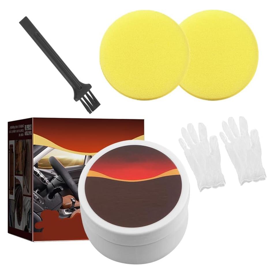 Limpiador y Acondicionador de Cuero Figpade 100 ml con Esponjas