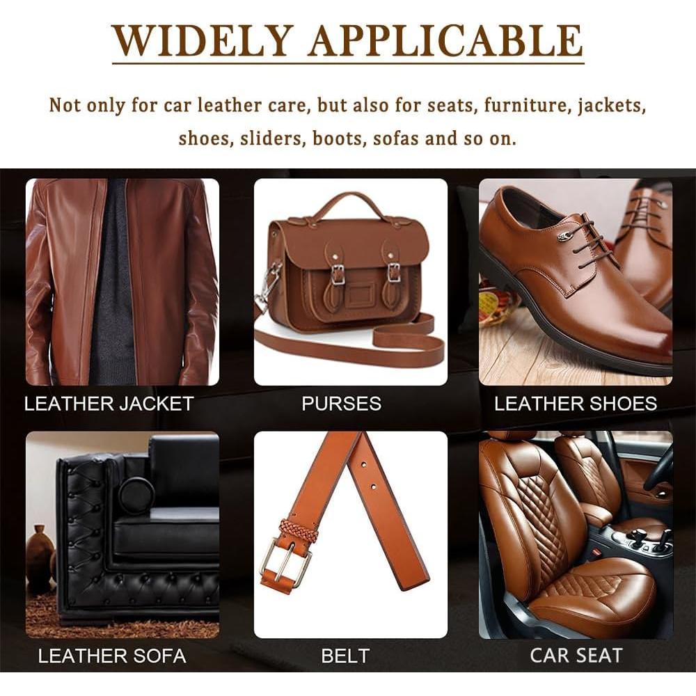 Limpiador y Acondicionador de Cuero Figpade 100 ml con Esponjas