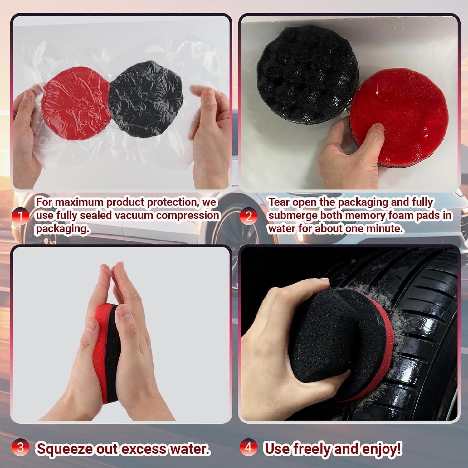 Paquete de 2 Almohadillas Aplicadoras de Brillo LUSTRIB Grande