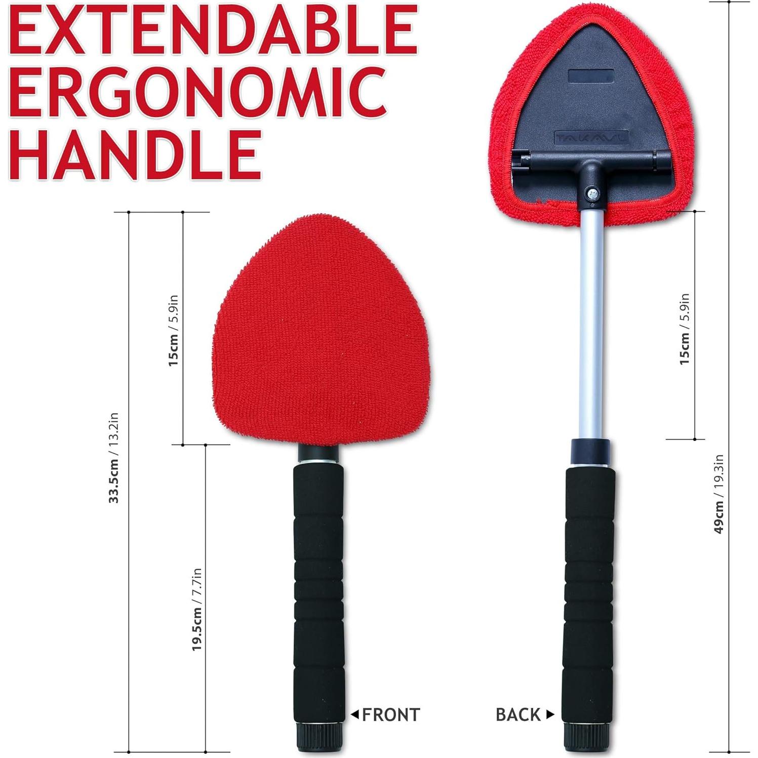 Limpiador de Parabrisas TAKAVU con Mango Extensible y Microfibra