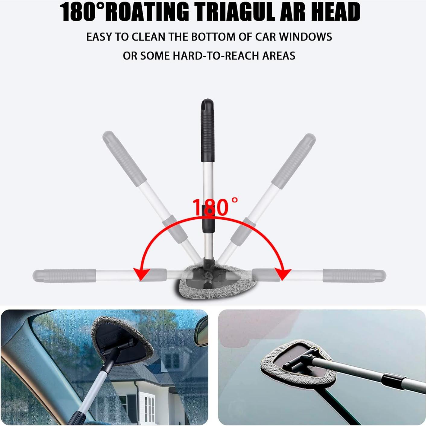 Limpiaparabrisas Couslcd con Mango Extensible y 4 Almohadillas