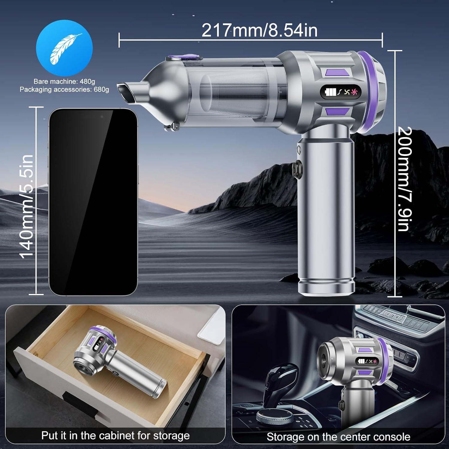 Aspiradora de Coche Portátil DEOLIFEGO CY-113 120W 18000Pa