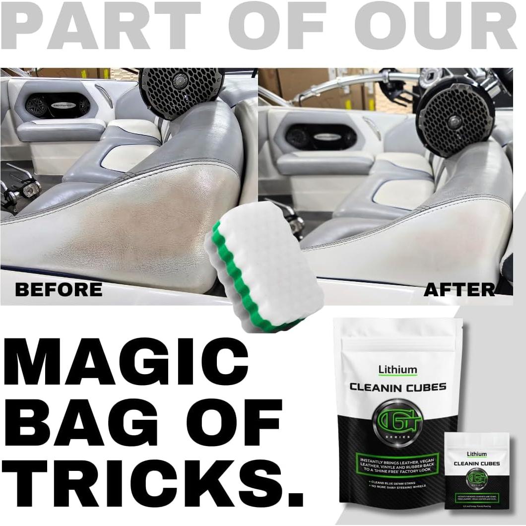 Cubos de Limpieza de Litio - Limpiador para Interiores de Autos