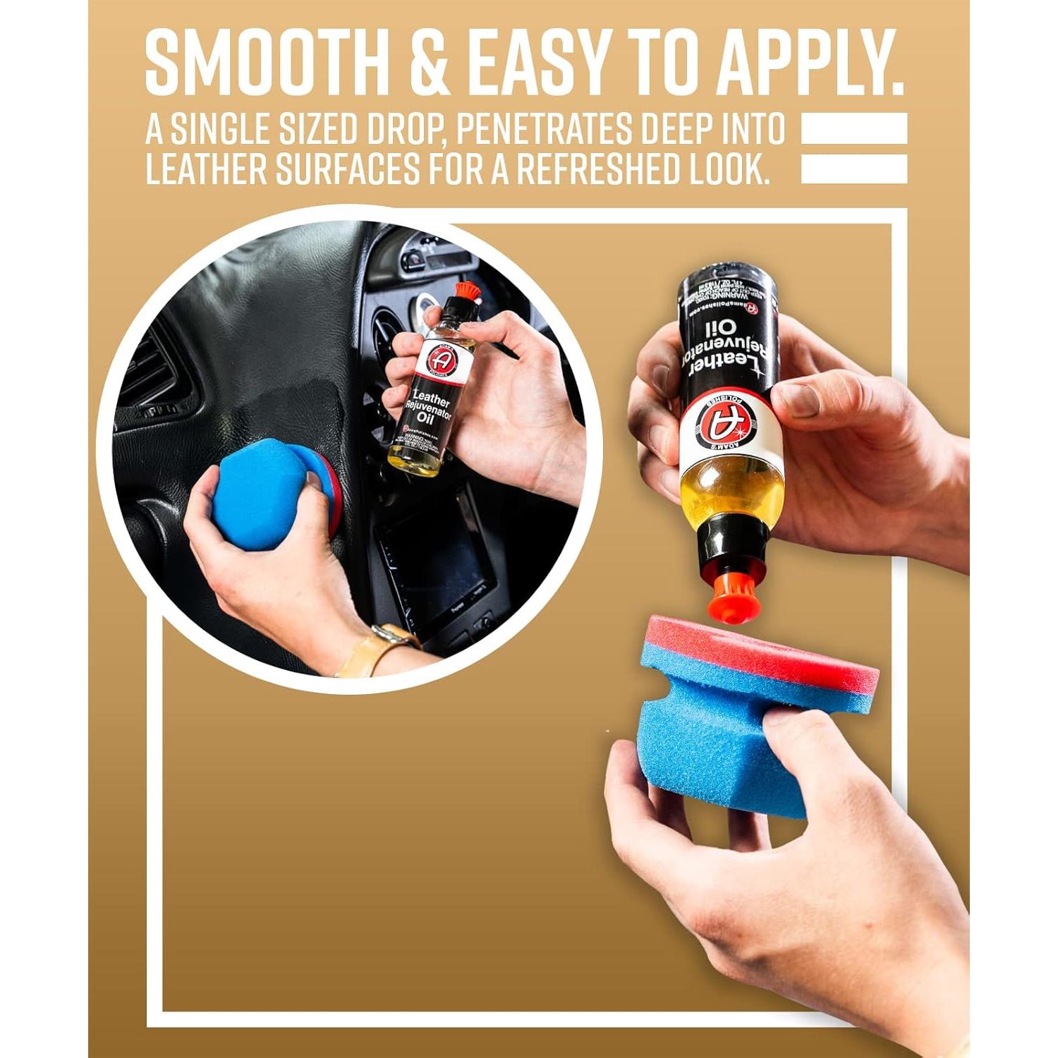 Aceite Rejuvenecedor de Cuero Adam's 118 ml - Limpia, Hidrata y Protege