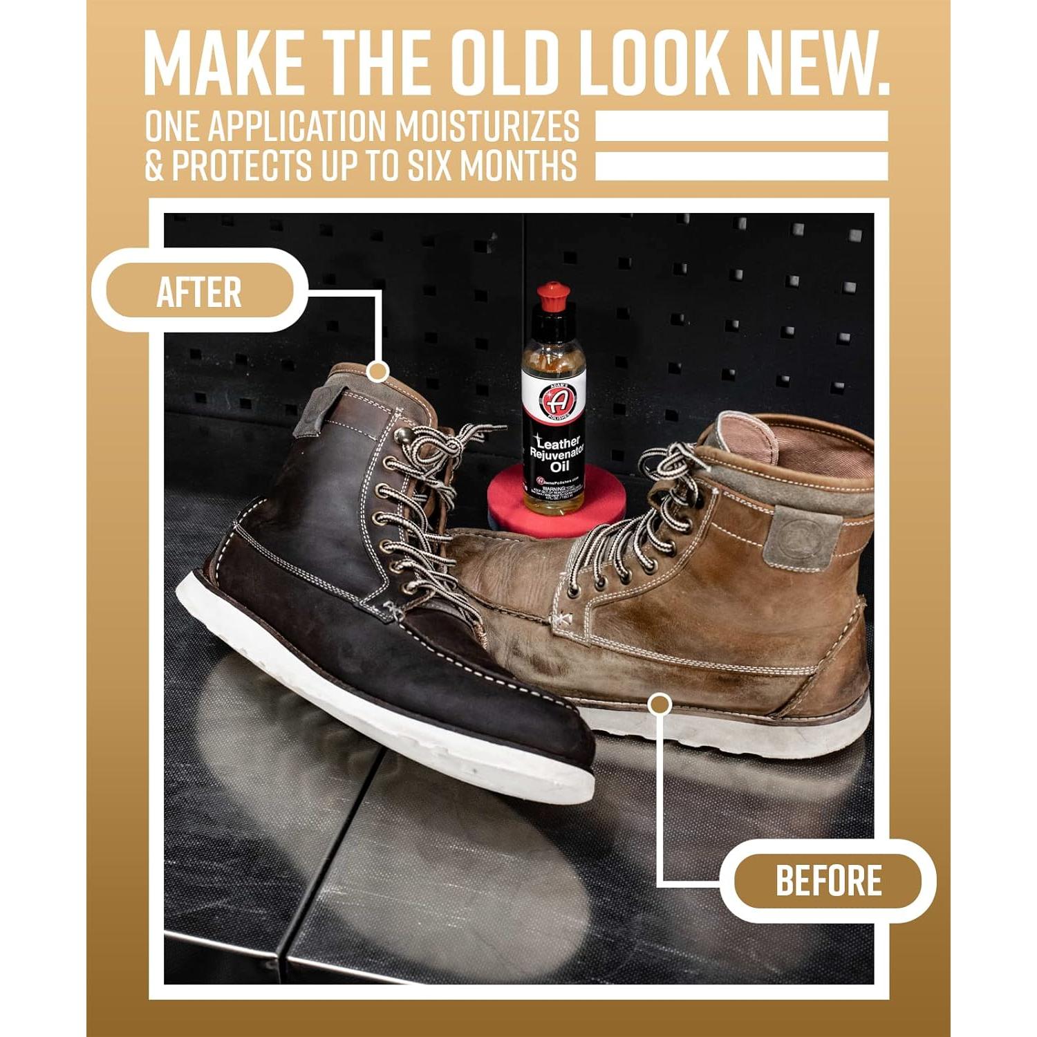 Aceite Rejuvenecedor de Cuero Adam's 118 ml - Limpia, Hidrata y Protege