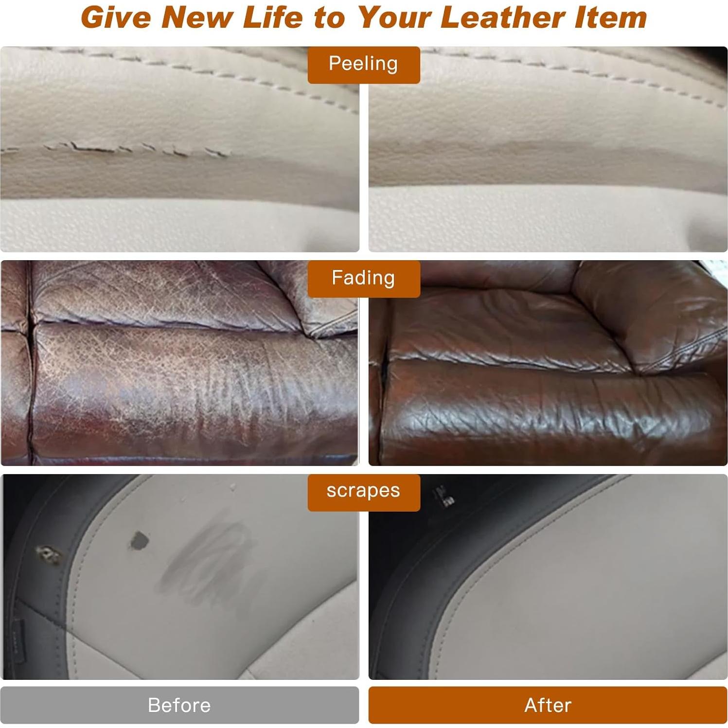 Bálsamo de Recoloración de Cuero DEWEL Gris 290g - Kit Reparación