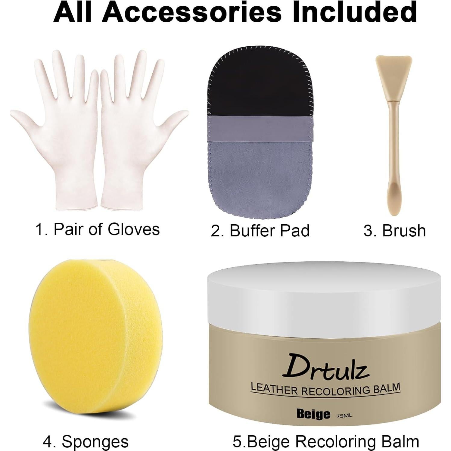 Bálsamo de Recoloración de Cuero Drtulz Beige 159g