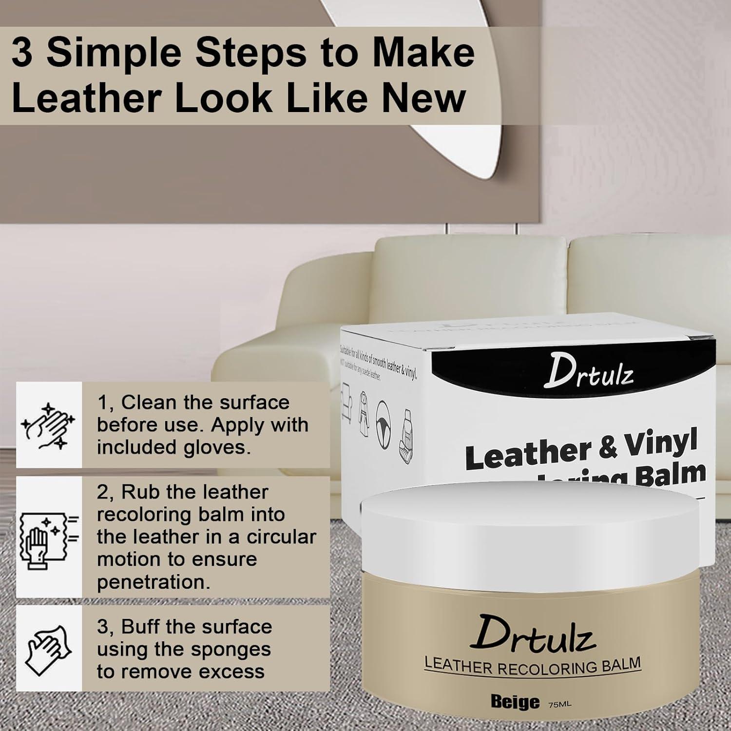 Bálsamo de Recoloración de Cuero Drtulz Beige 159g