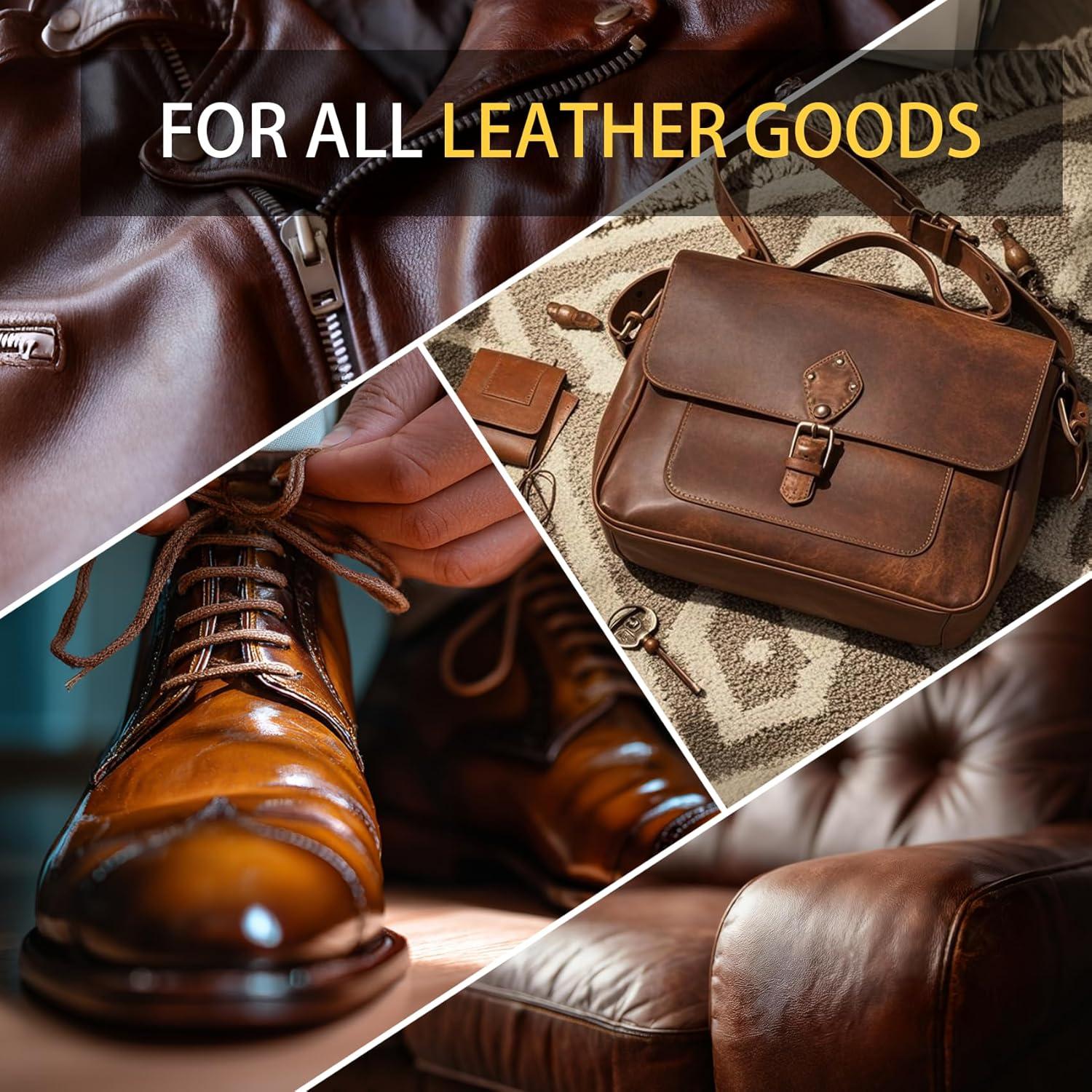 Kit de Cuidado de Cuero 4 Piezas Yepeace - Jabón 100g y Cepillo