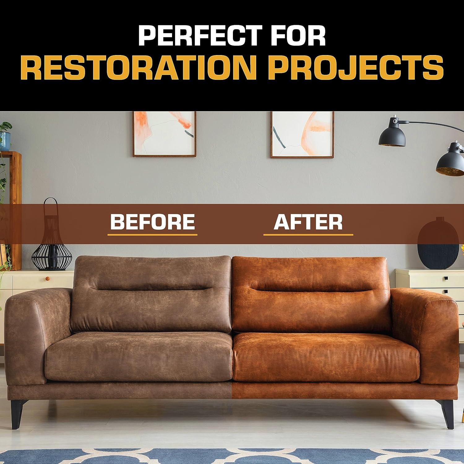 Bálsamo de Recoloración de Cuero FORTIVO - Marrón Claro, 280g