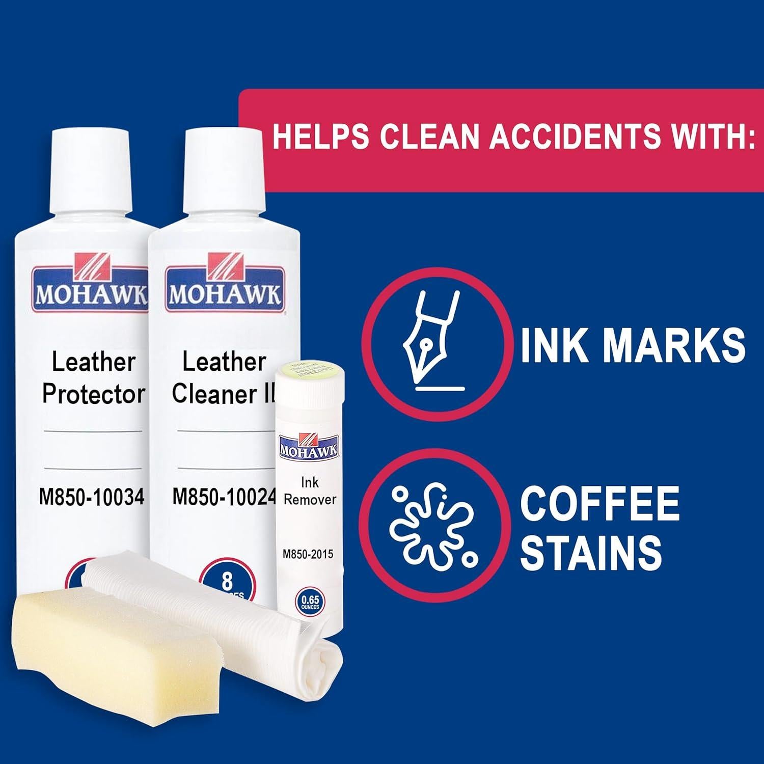 Kit de Cuidado de Cuero Mohawk - Limpiador, Protector y Removedor
