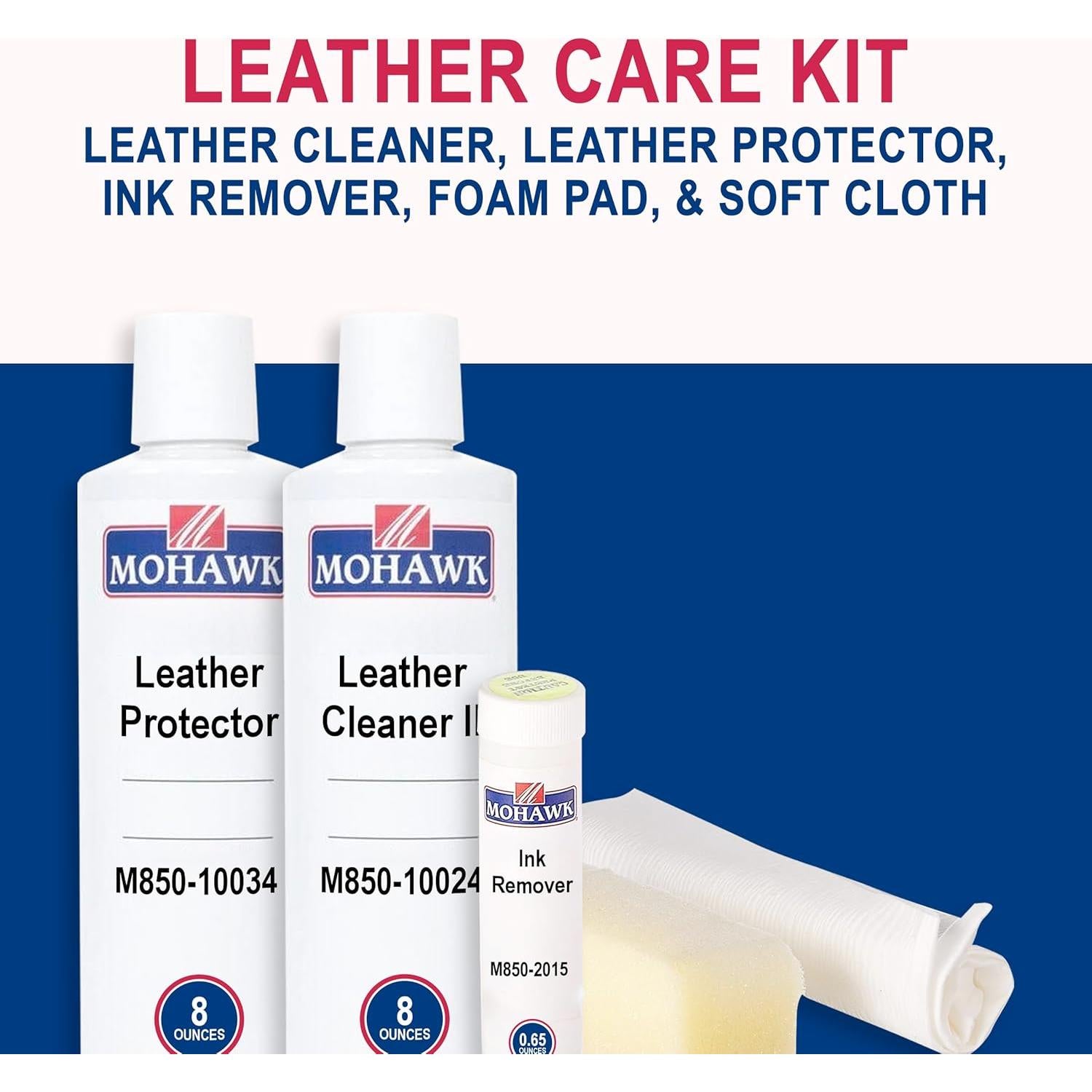 Kit de Cuidado de Cuero Mohawk - Limpiador, Protector y Removedor