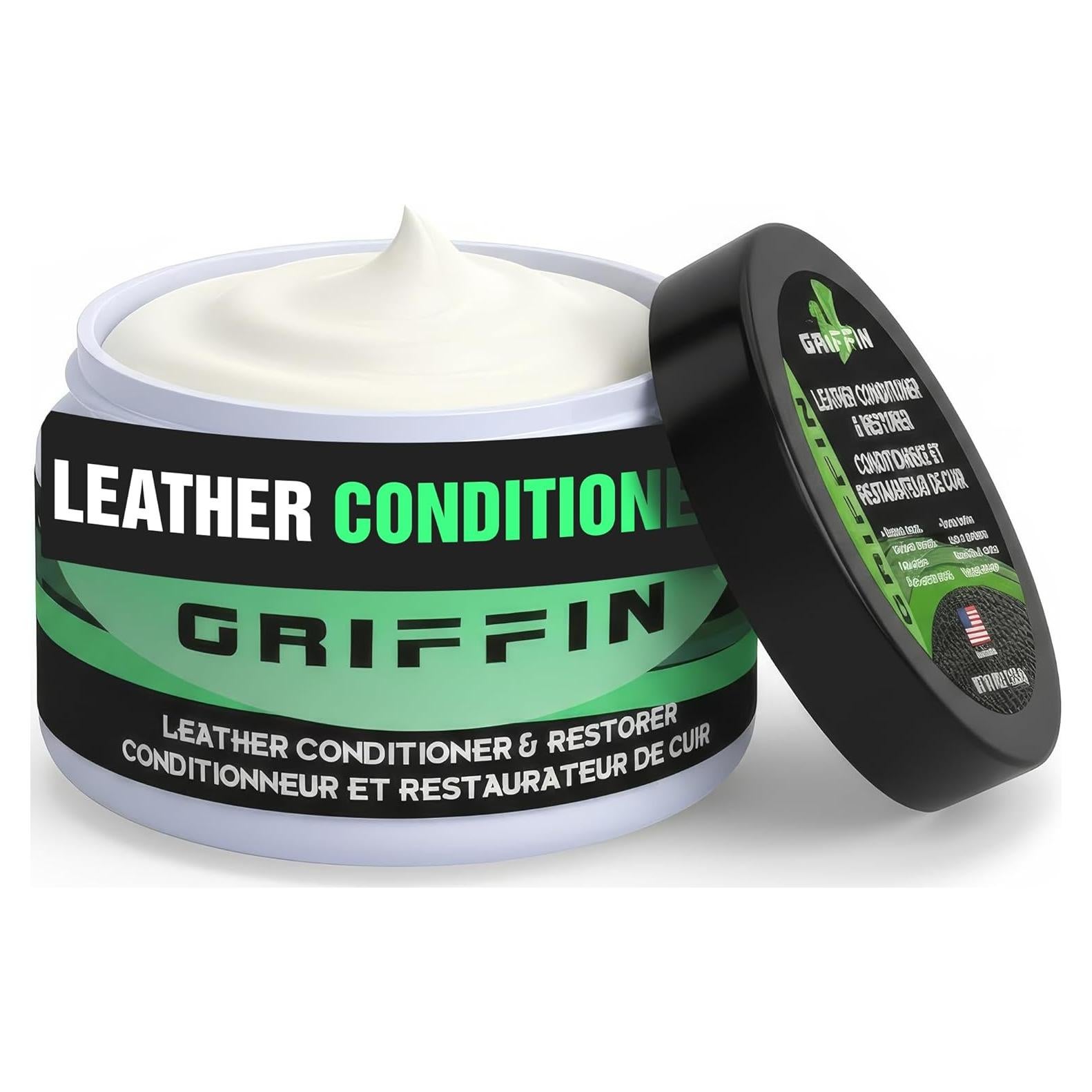 Acondicionador de Cuero Griffin 113g - Balsamo Natural para Botas y Muebles