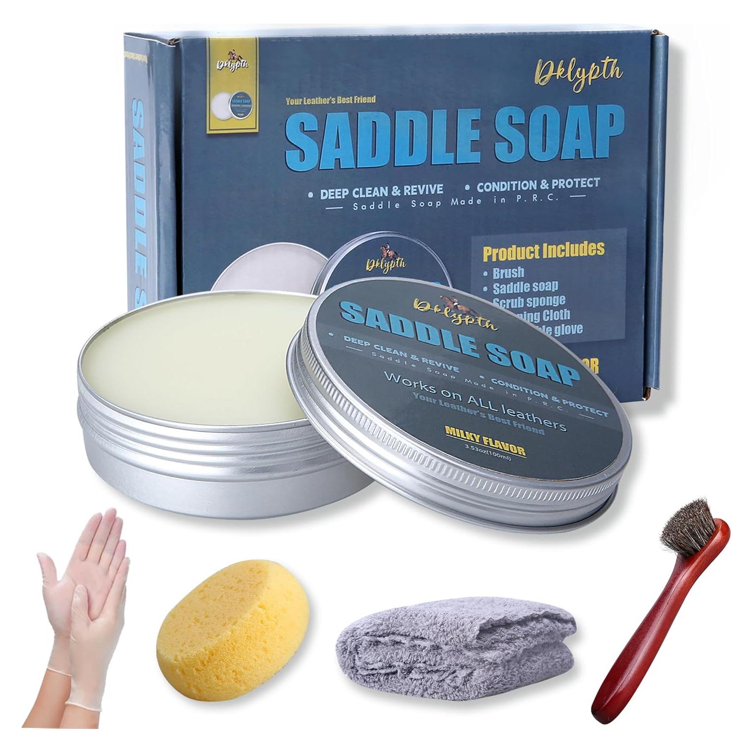 Paquete de 6 Jabones de Cuero Premium | Limpiador y Acondicionador