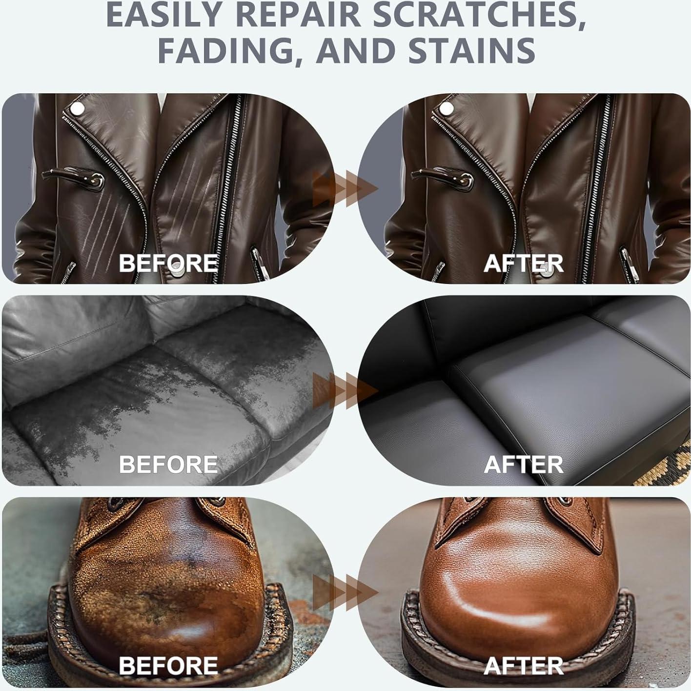 Kit de Reparación de Cuero WYCOON 100ml Beige - Acondicionador y Tinte