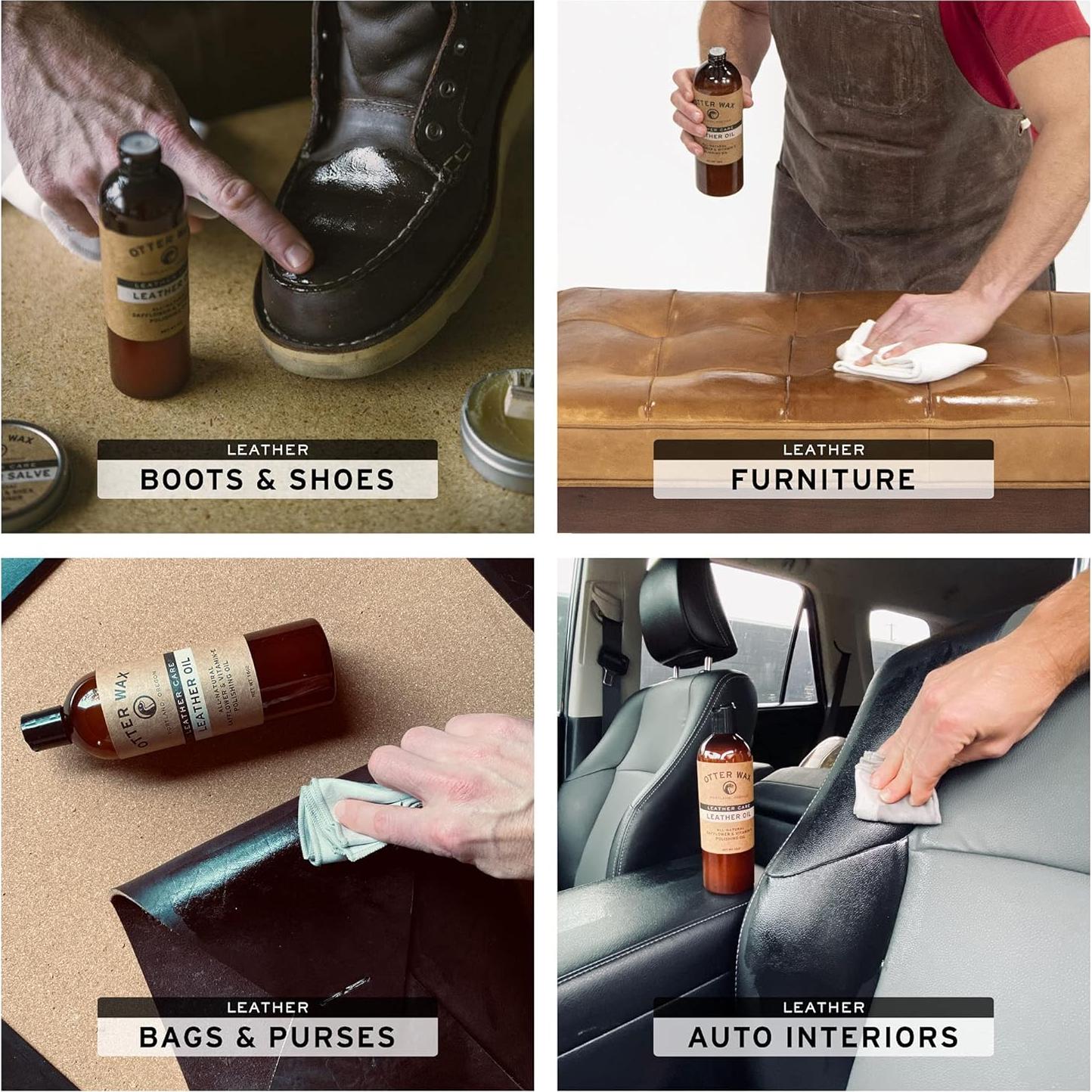 Otter Wax Aceite Condicionador para Cuero 473ml - Natural