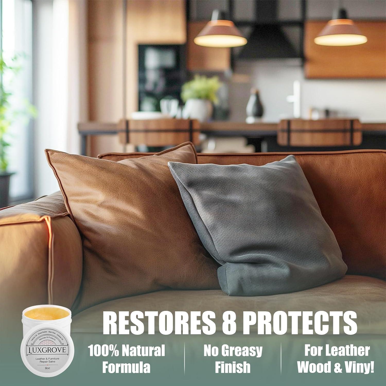 Ungüento Reparador de Cuero LUXGROVE 227g - Hidratante y Restaurador