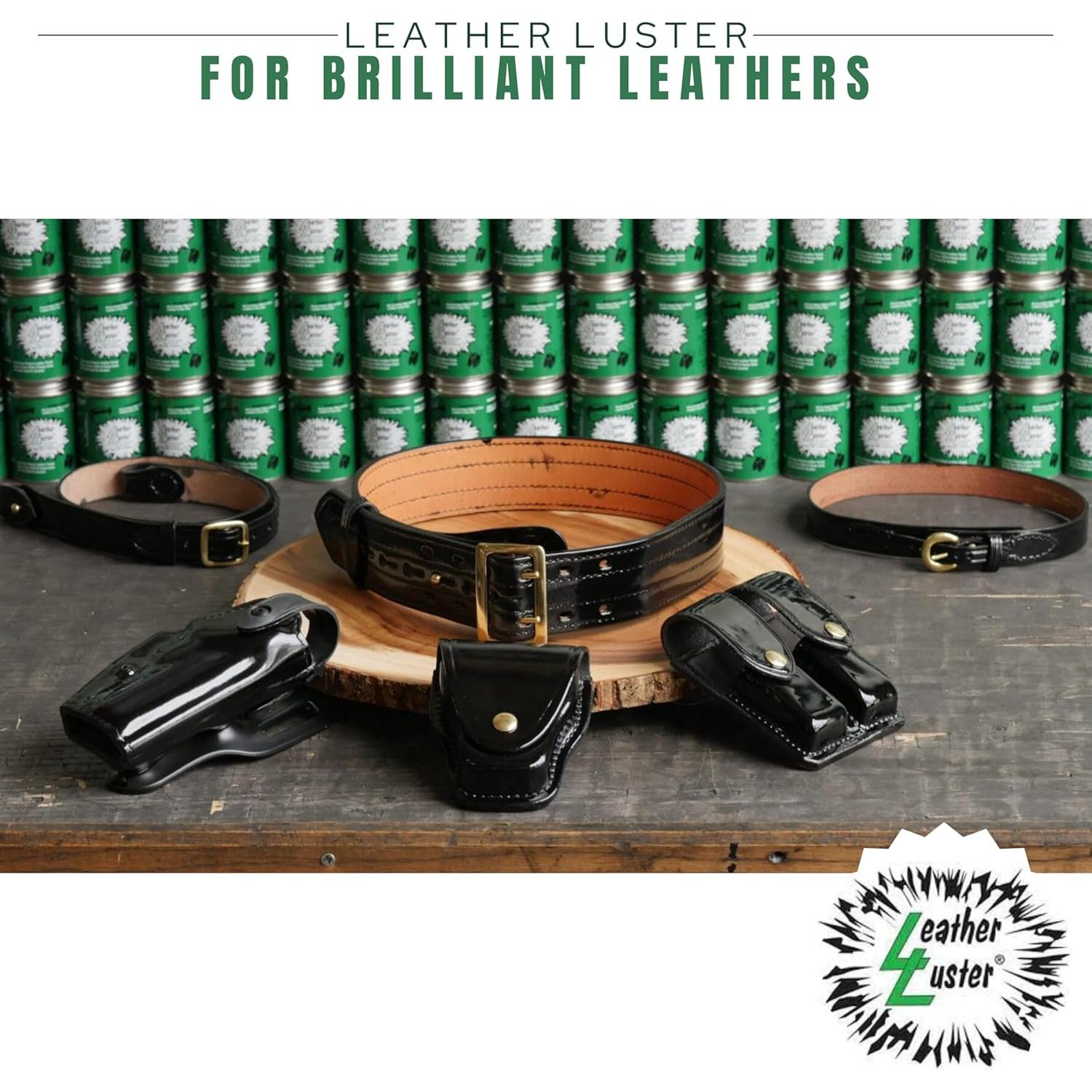 Pulidor de Cuero Leather Luster 4oz - Brillo Duradero Hecho en EE. UU.