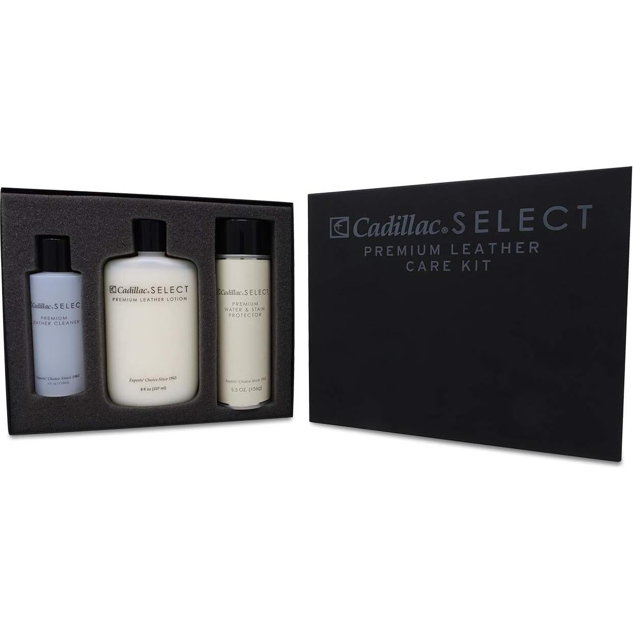 Kit de Cuidado de Cuero Cadillac - Limpiador, Loción y Protector