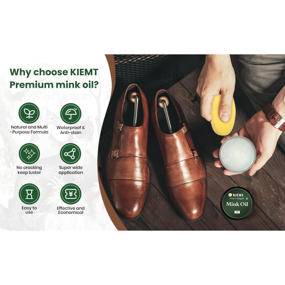 Acondicionador y Limpiador de Cuero Premium Aceite de Visón 120g