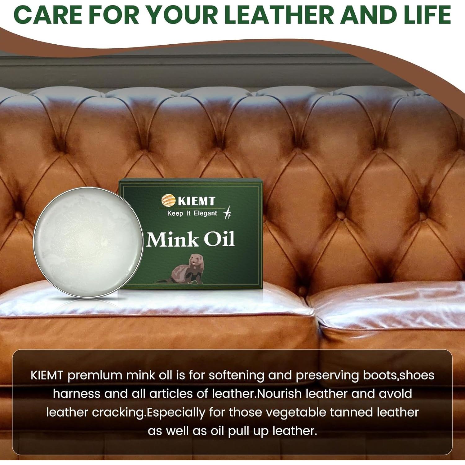 Acondicionador y Limpiador de Cuero Premium Aceite de Visón 120g